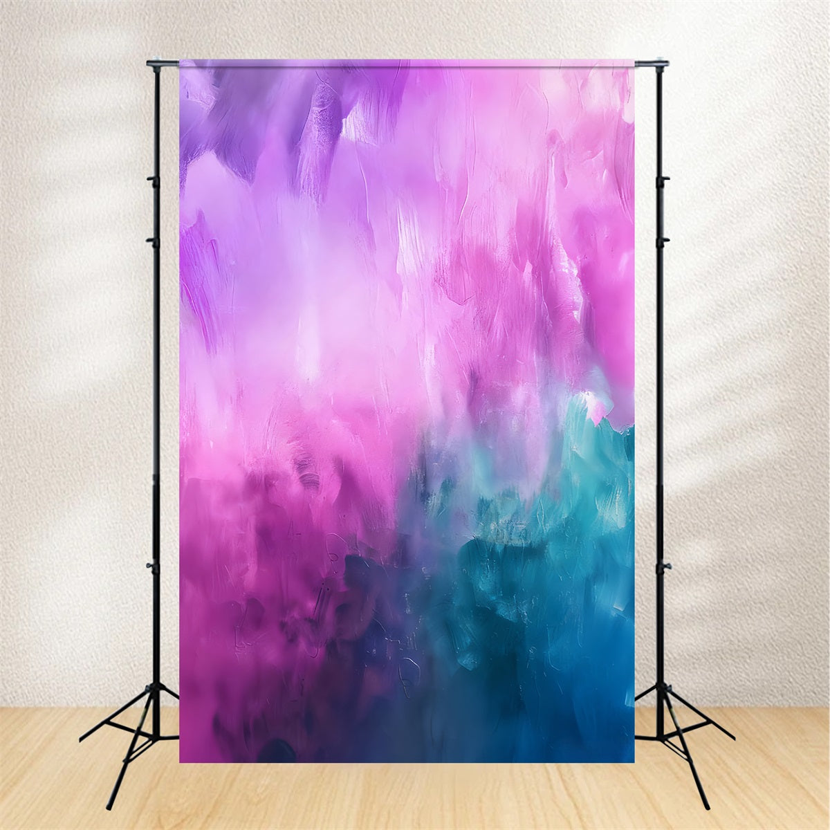 Portrait Backdrops Vibrant Pink Teal Abstract Family Portrait Backdrop LXX59-450