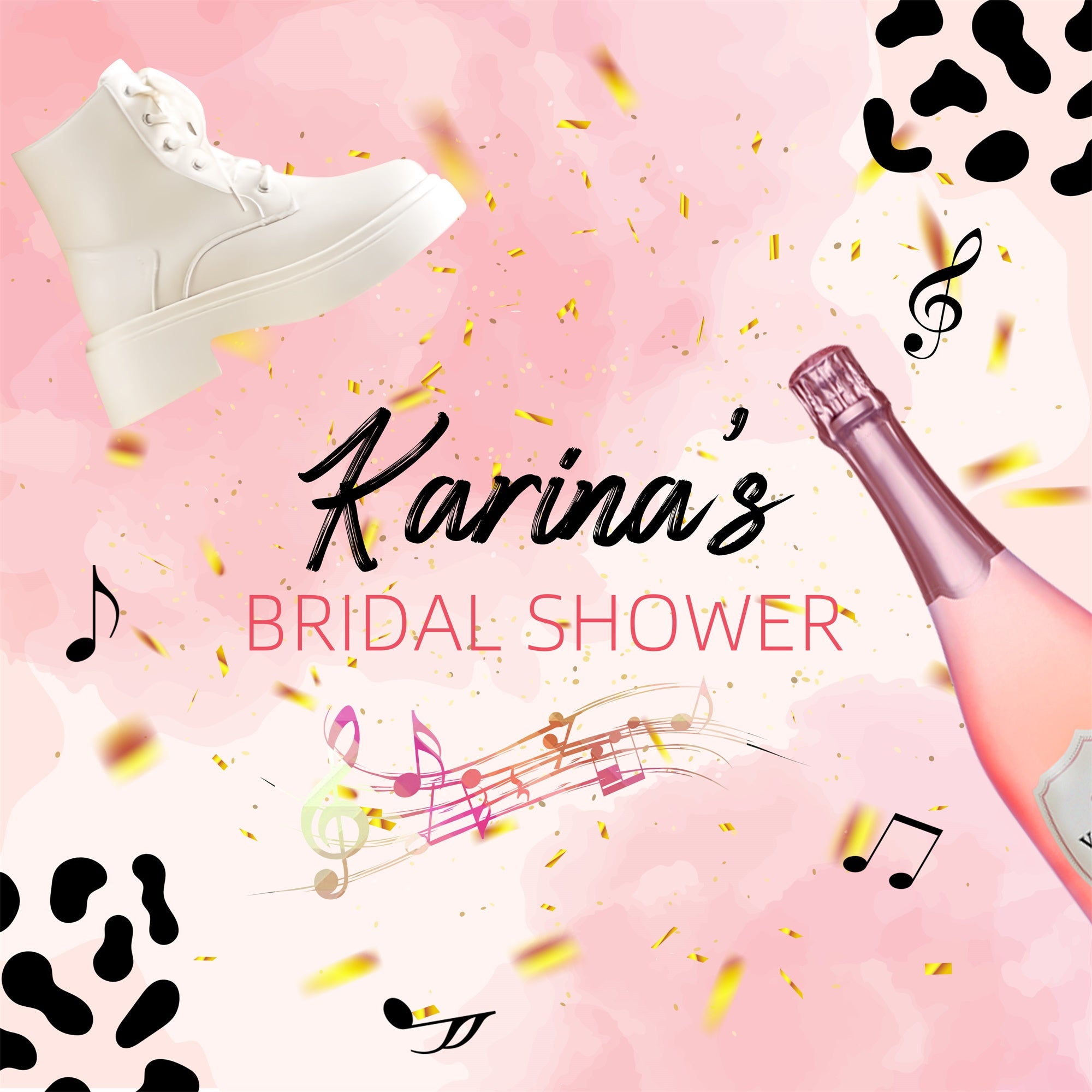 Bridal Shower Backdrop Ideas Chic Champagne Bash Custom Backdrop LXX6-108