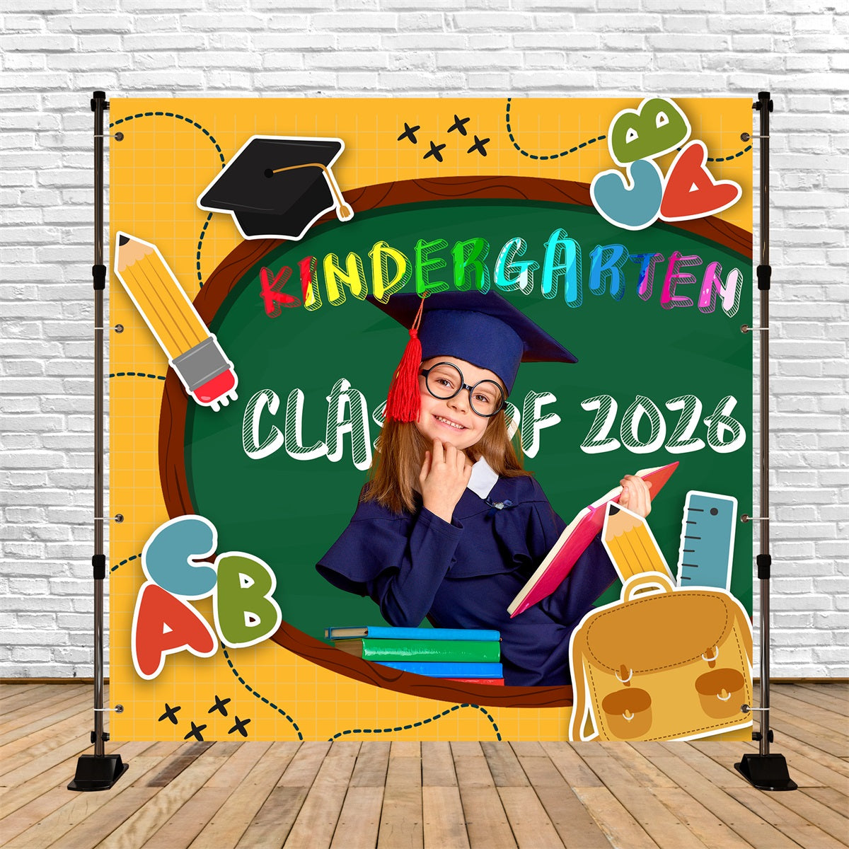 Backdrop Graduation School Tools Personalized Party Graduation Backdrop LXX6-207