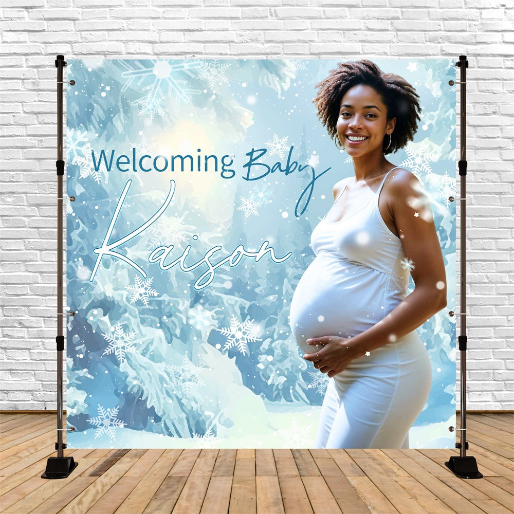 Baby Shower Backdrop Ideas Winter Wonderland Custom Backdrop LXX6-222