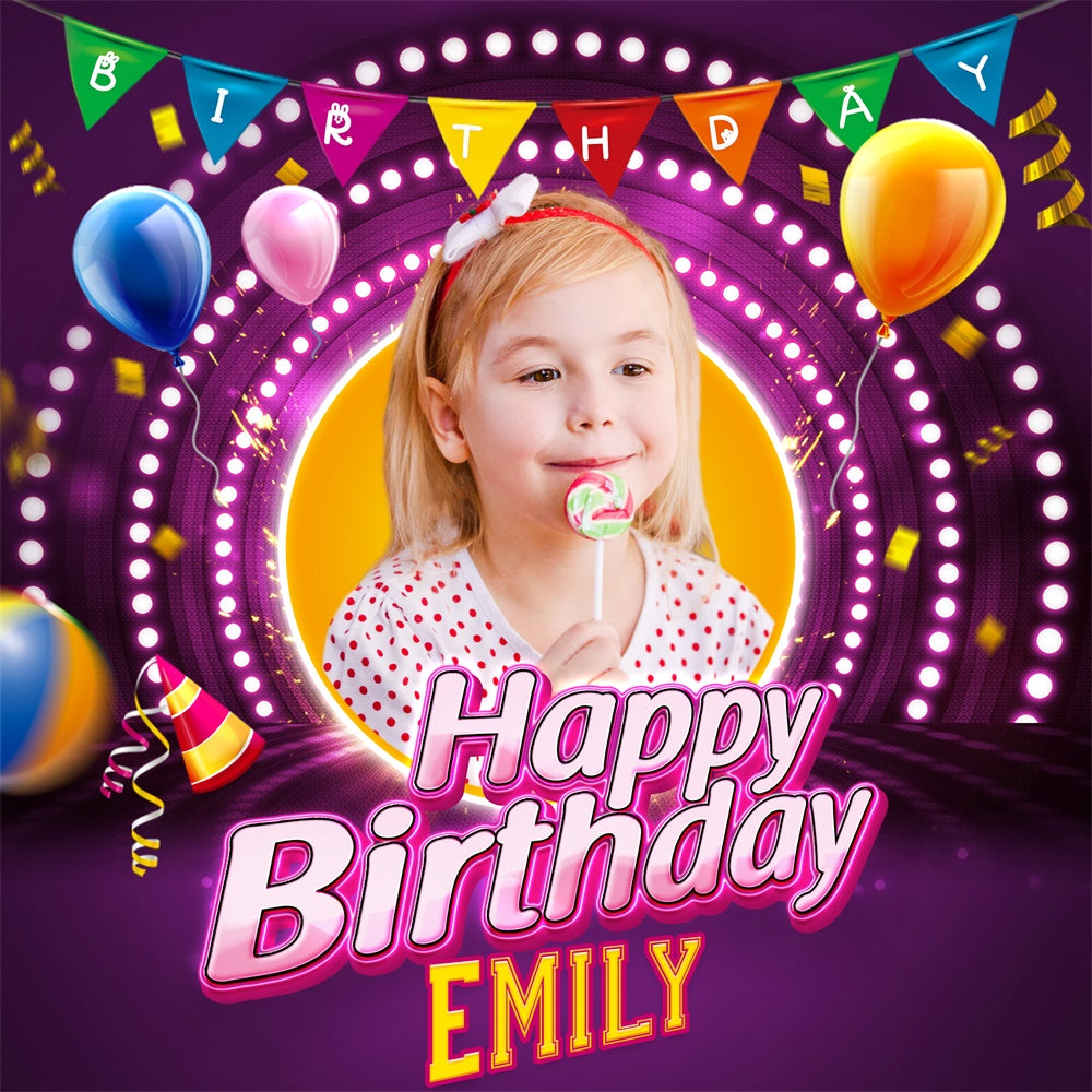 Backdrop For Birthday Party Colorful Stage Balloon Backdrop LXX6-58