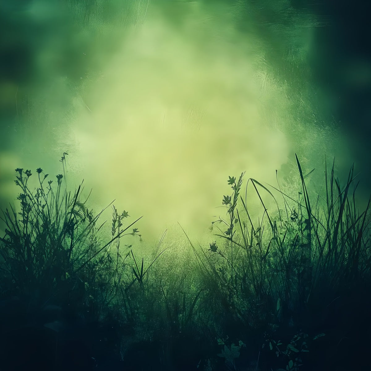 Photo Portrait Backdrop Verdant Meadow Glow Mist Studio Portrait Backdrops LXX61-11