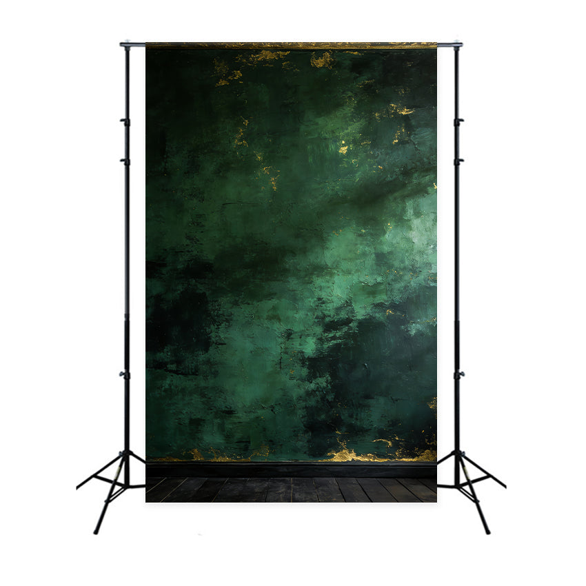 Studio Portrait Backdrop Patina Concrete Wall Texture Emerald Green Backdrop LXX61-13