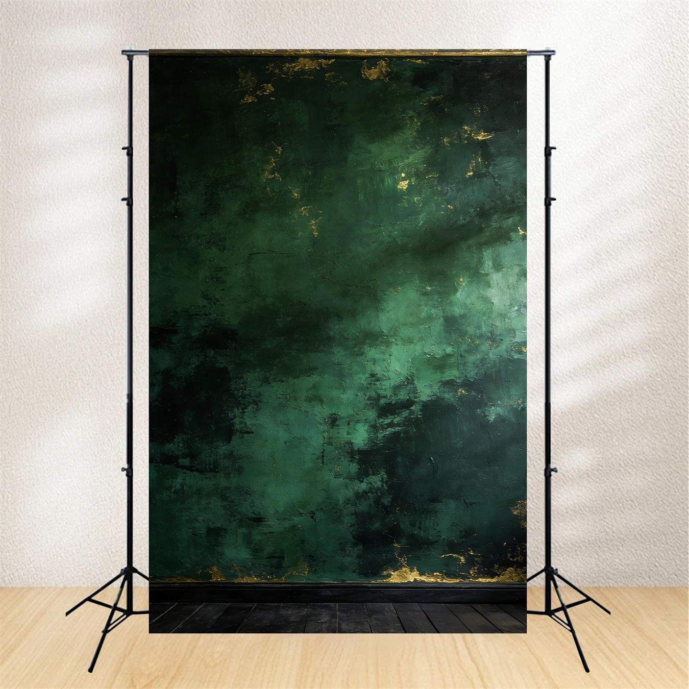 Studio Portrait Backdrop Patina Concrete Wall Texture Emerald Green Backdrop LXX61-13
