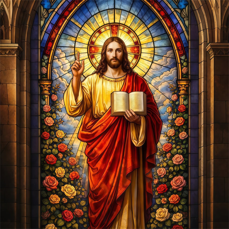 Christian Easter Backdrop Jesus Gospel He Is Risen Easter Backdrop Photography LXX61-148