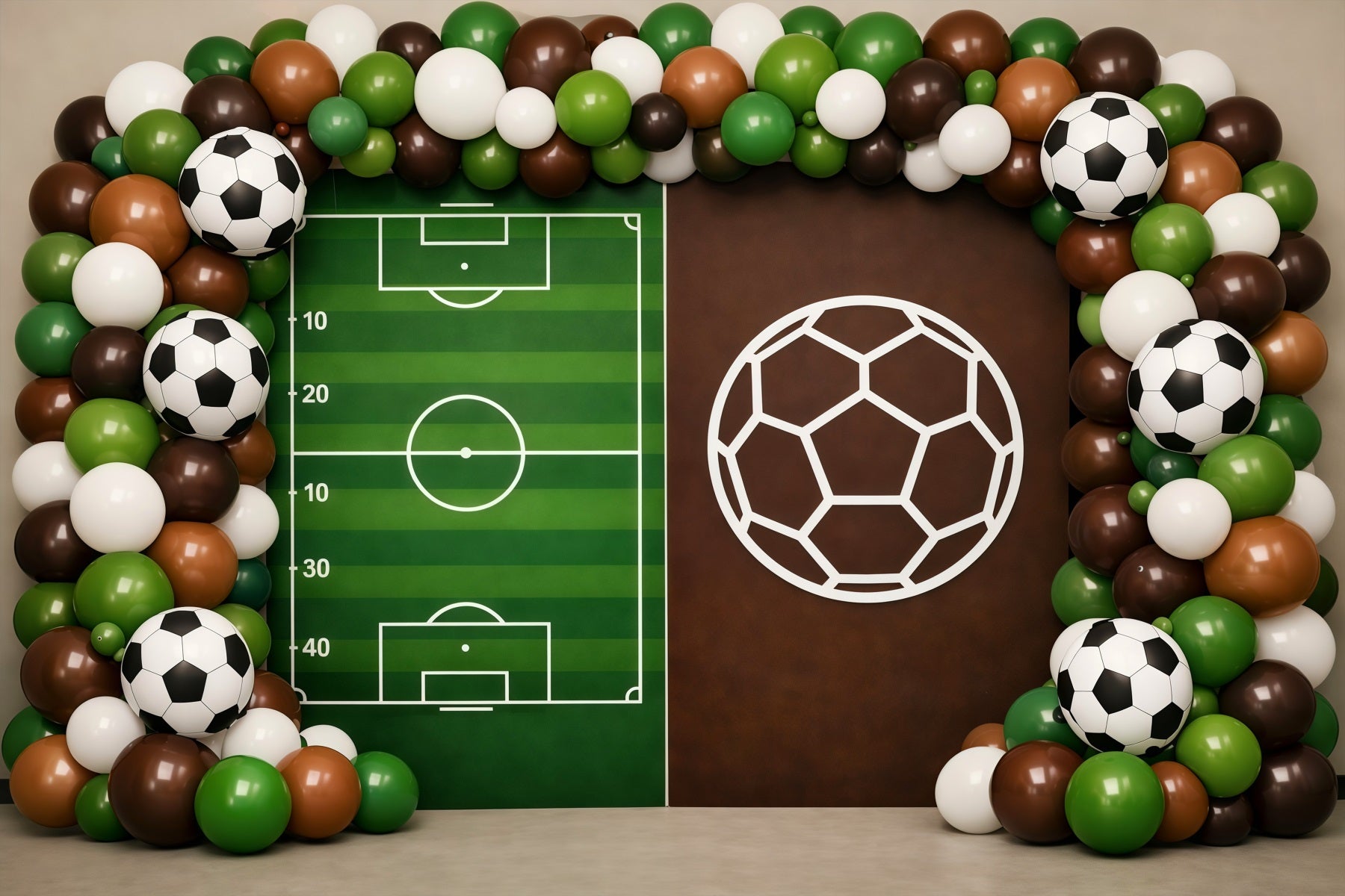 Soccer Photo Backdrop Playbook Balloon Arch Display Sports Backdrops For Photography LXX61-222
