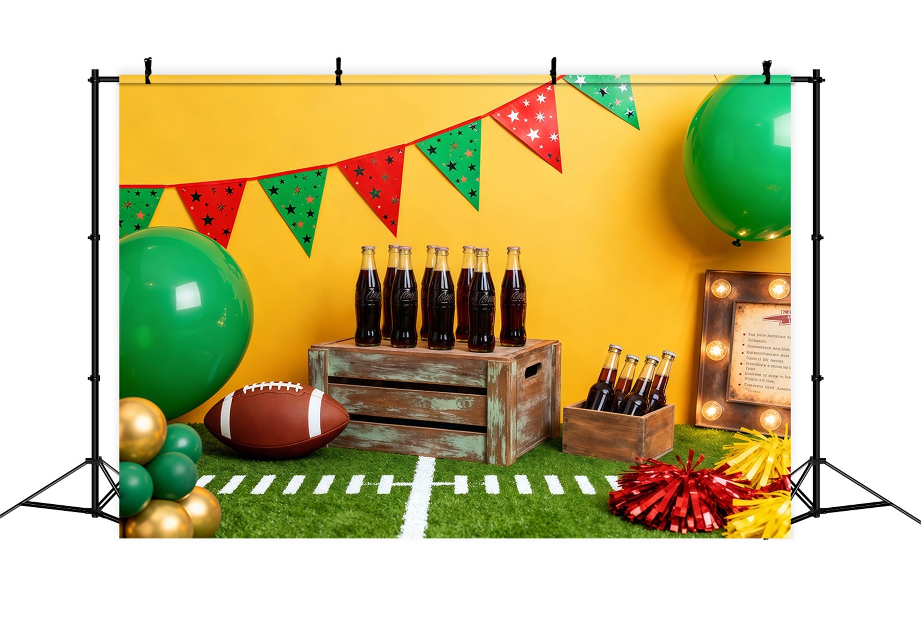 Football Photo Backdrop Game Day Tailgate Decor Sports Photo Backdrops LXX61-227