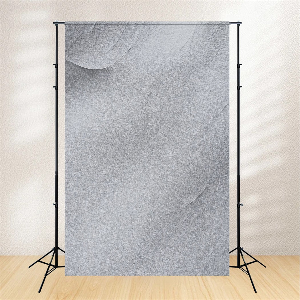 Grey Portrait Backdrop Soft Minimal Plaster Texture School Portrait Backdrop LXX61-26