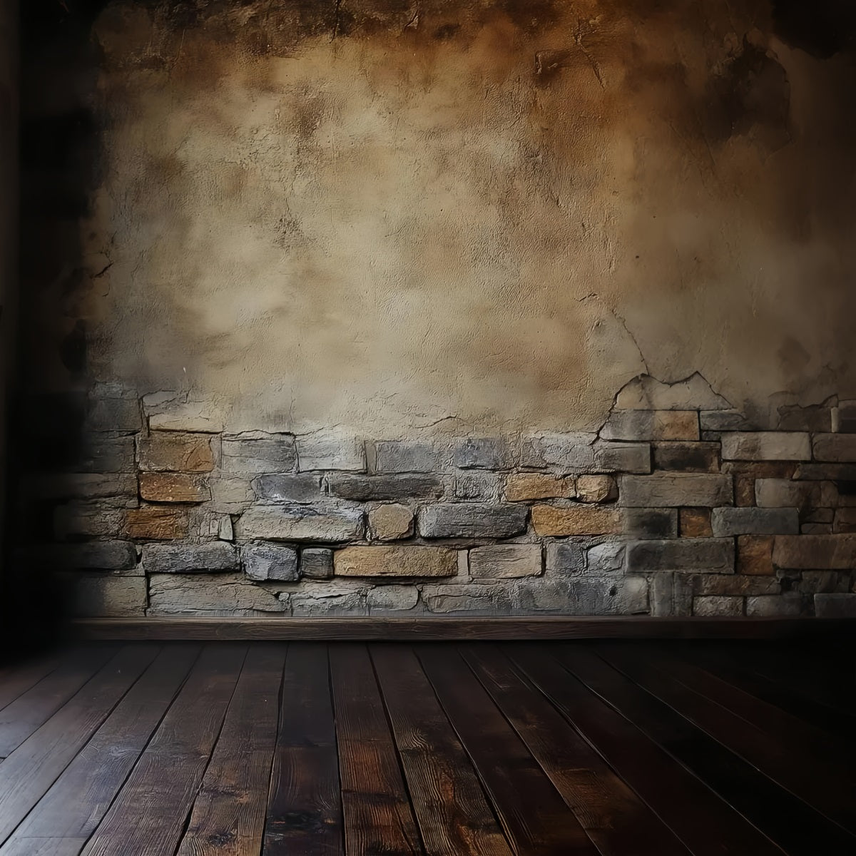 Portrait Photography Backdrops Vintage Stone Brick Wall Concrete Photo Backdrop LXX61-28