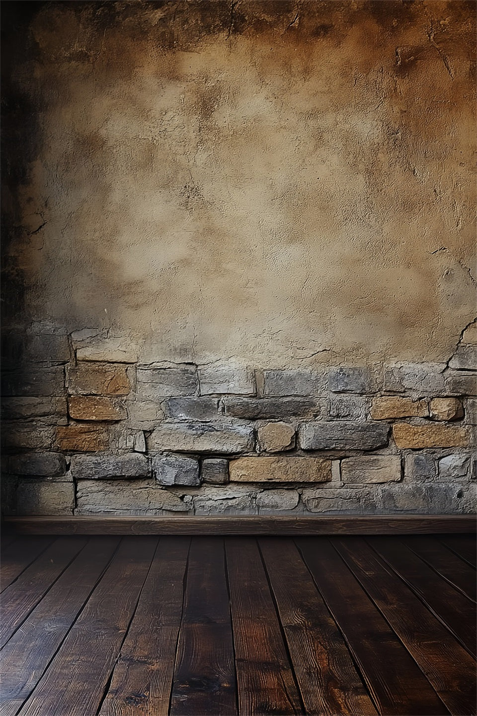 Portrait Photography Backdrops Vintage Stone Brick Wall Concrete Photo Backdrop LXX61-28