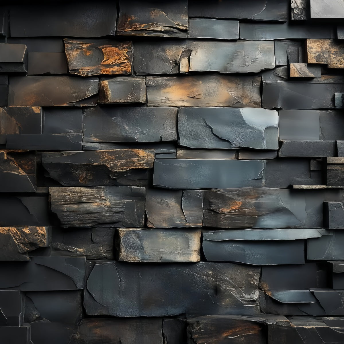 Portrait Studio Backdrop Charcoal Slate Stone Texture Brick Wall Backdrop LXX61-29