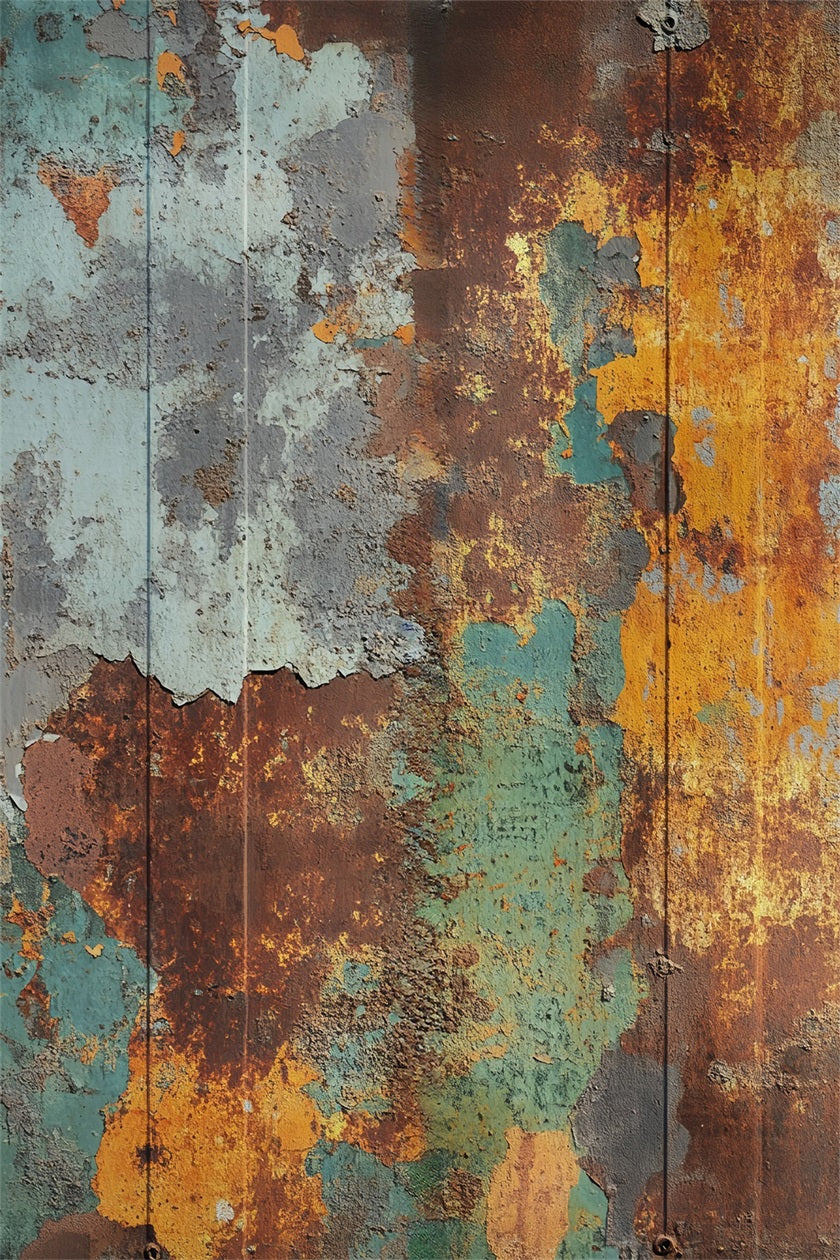 Professional Portrait Backdrops Rustic Patina Peeling Paint Concrete Photo Backdrop LXX61-33