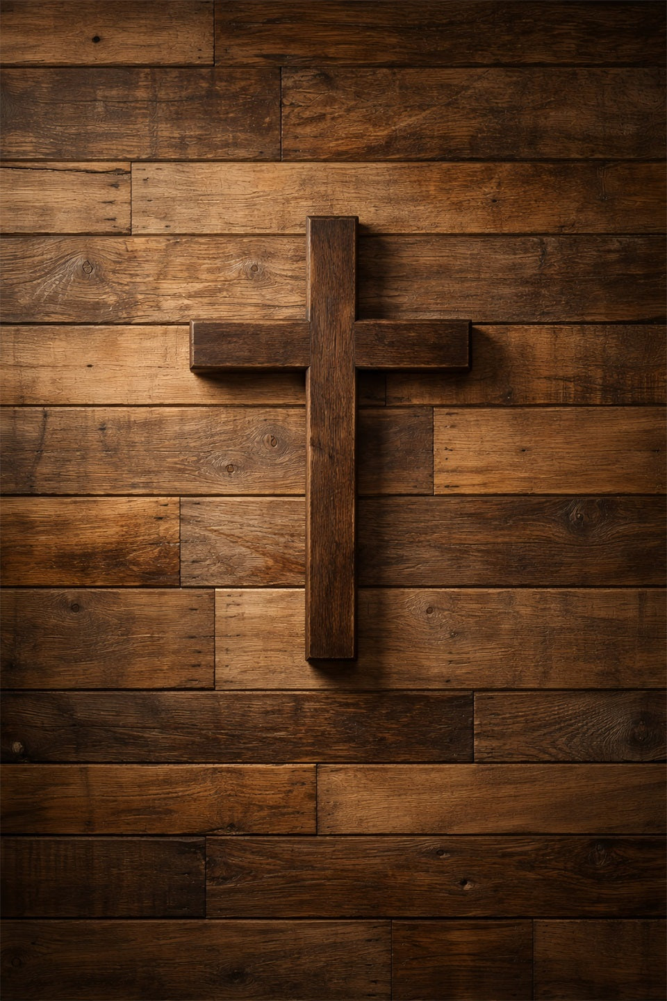 Christian Easter Backdrops Rustic Wooden Cross Wall Photo Backdrops Easter LXX61-50