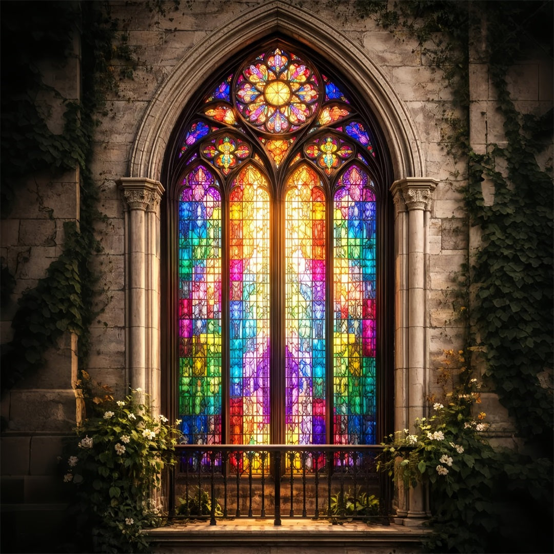 Easter Backdrop Ideas For Church Radiant Gothic Stained Glass Window Easy Easter Backdrop LXX61-51