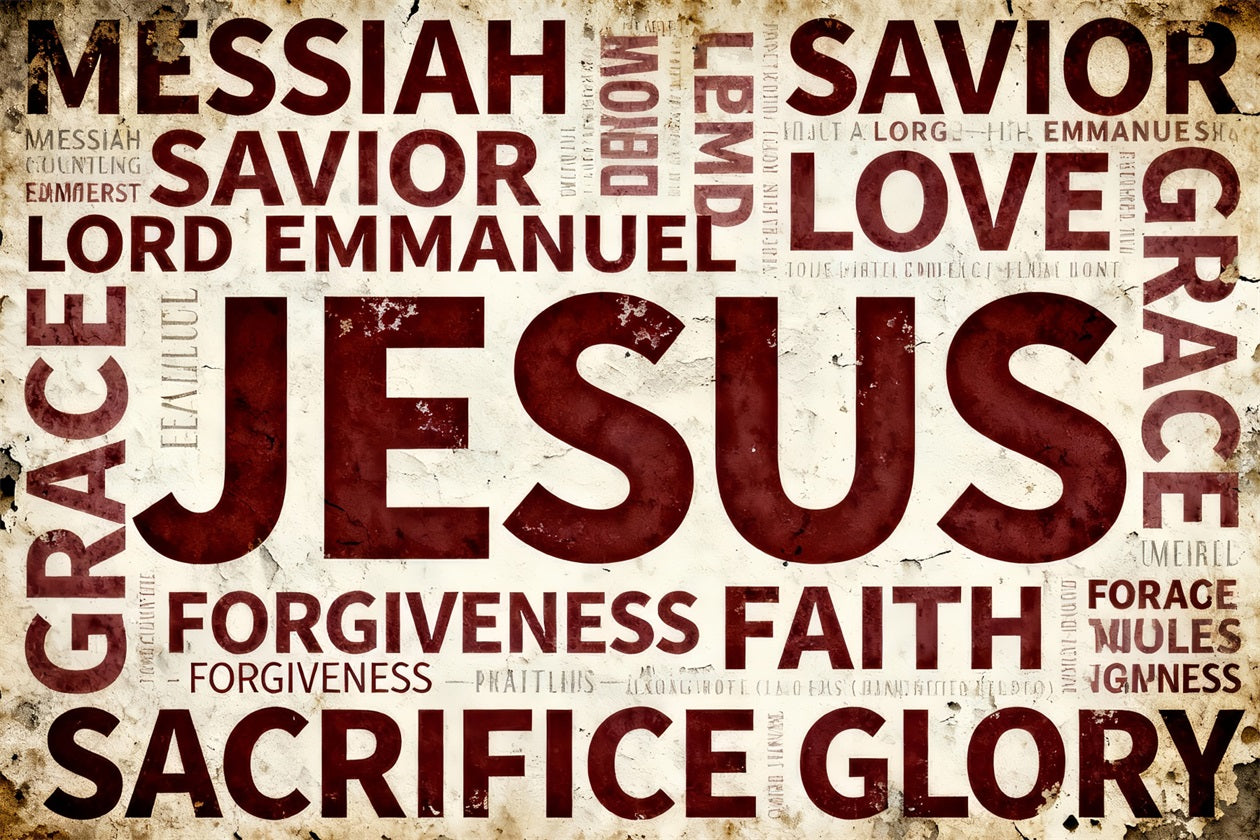 Religious Easter Photo Backdrop Jesus Faith Typography Easter Photo Booth Backdrop Ideas LXX61-85