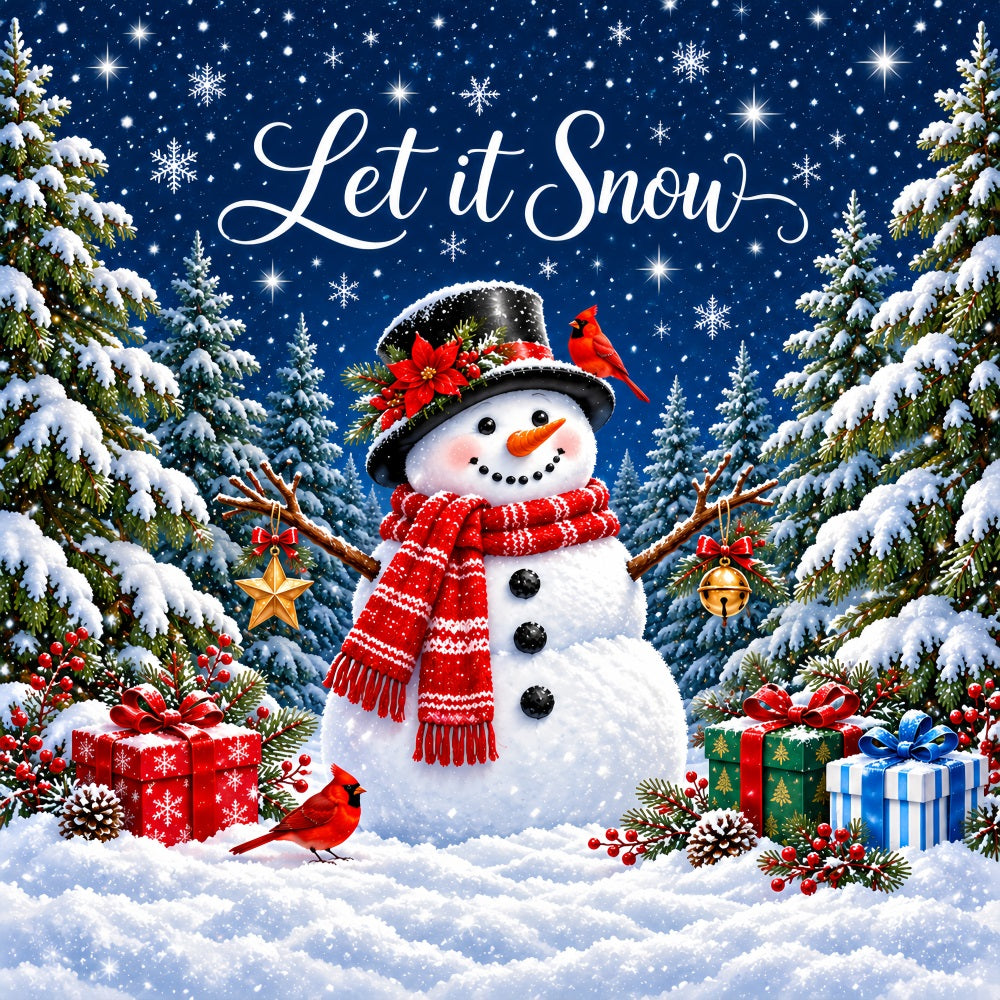 Snowman Christmas Garage Door Cover Cardinal Snowfall Box Christmas Garage Door Banner Decoration LXX610-117-1 Car