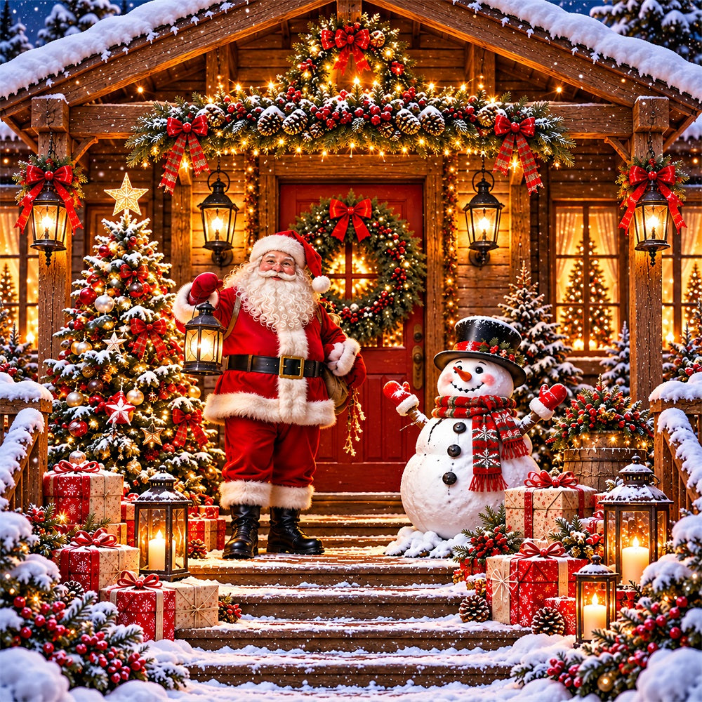 Santa Claus Christmas Garage Door Cover Snowman Porch Gifts Christmas Garage Door Banner LXX610-4-1 Car