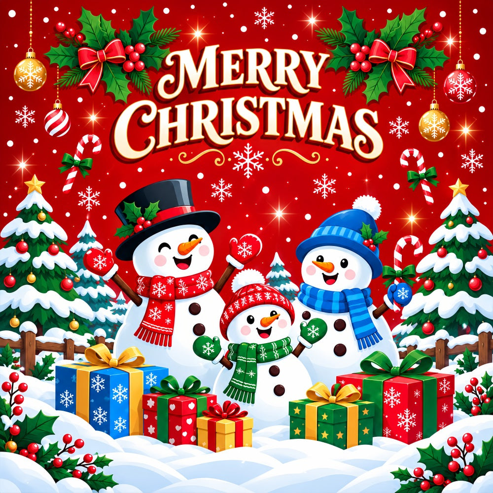 Snowman Christmas Garage Door Cover Festive Gifts Ornament Christmas Garage Door Banner LXX610-49-1 Car