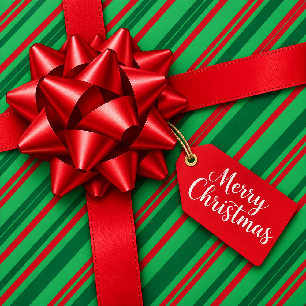 Christmas Gift Box Garage Door Banner Peppermint Red Sign Christmas Garage Door Decoration LXX610-50-1 Car