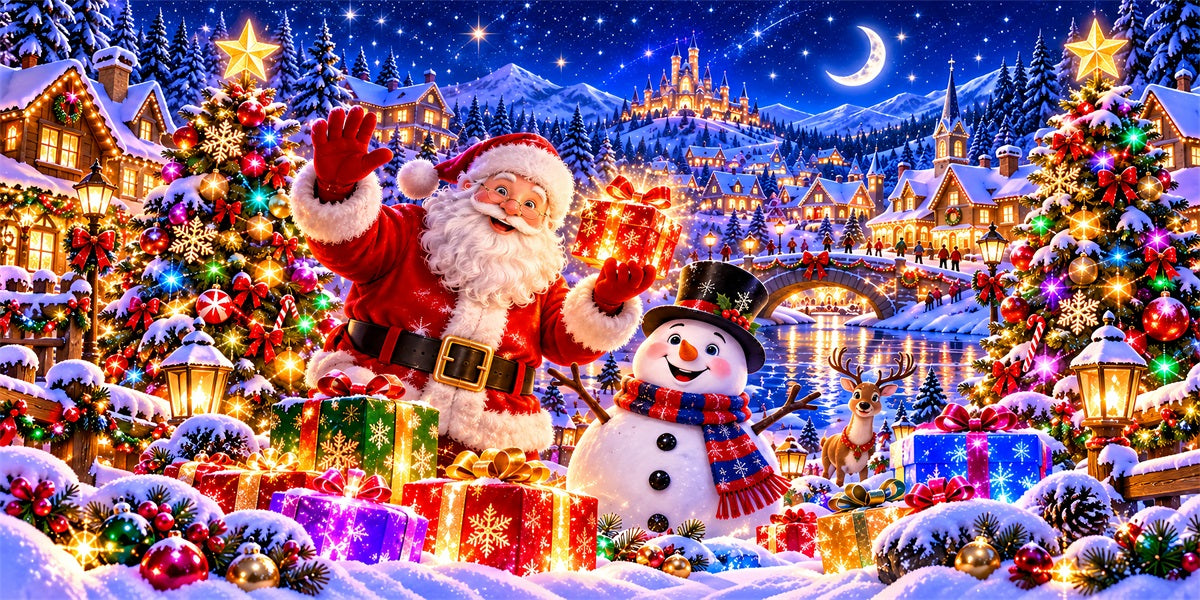 Funny Christmas Garage Door Cover Santa Snowman Gift Christmas Holiday Garage Door Cover LXX610-79-2 Car