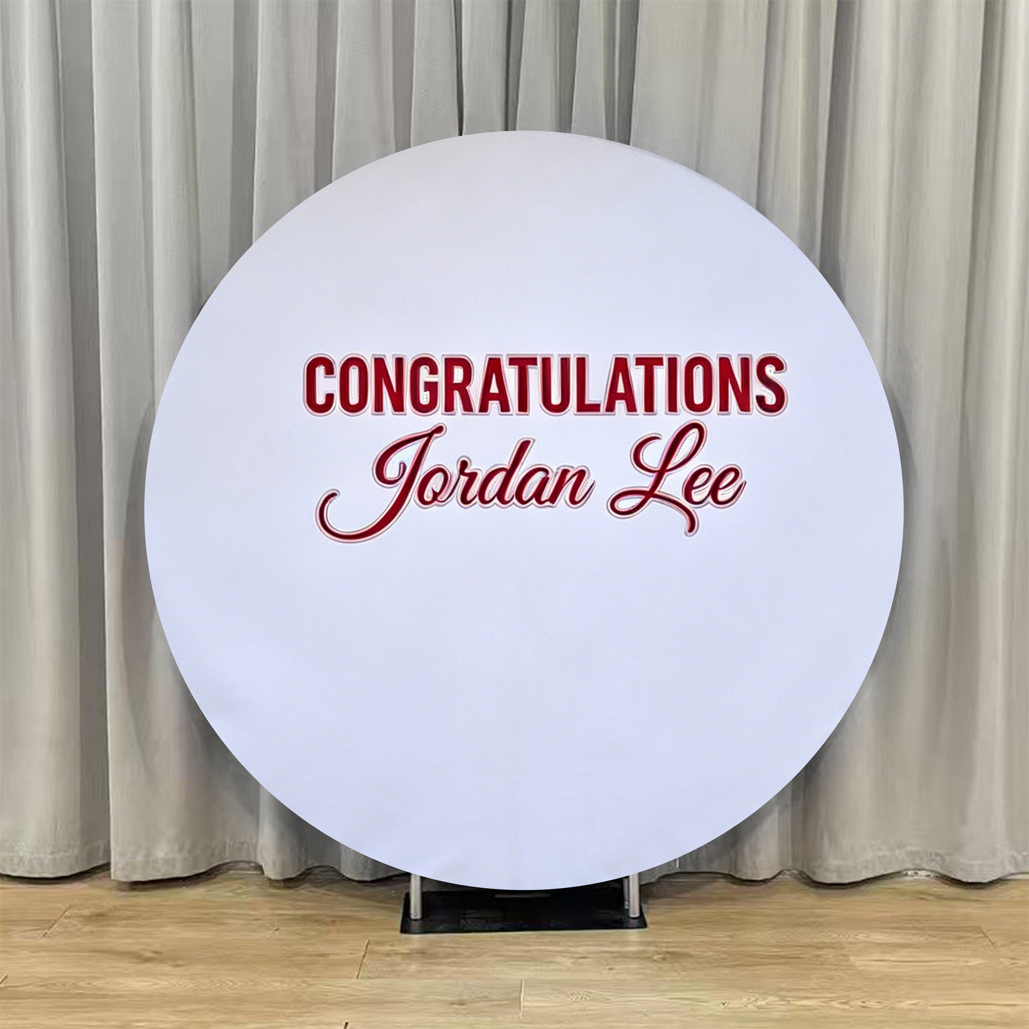 Senior Graduation Backdrop Purple Red Personalized Name Senior Photo Backdrop LXX64-51