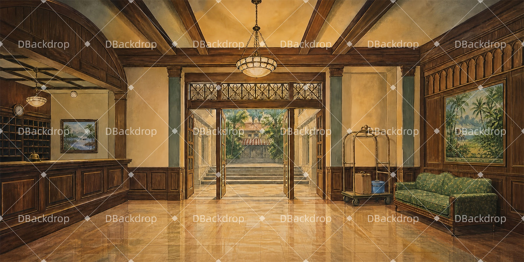 Performance Backdrop Resort Reception Hall Movie Theater Backdrop LXX66-T164