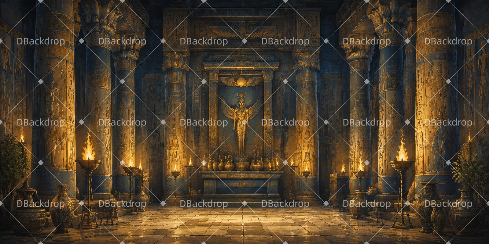Theater Backdrop Isis Shrine Hall Church Stage Backdrops LXX66-T81