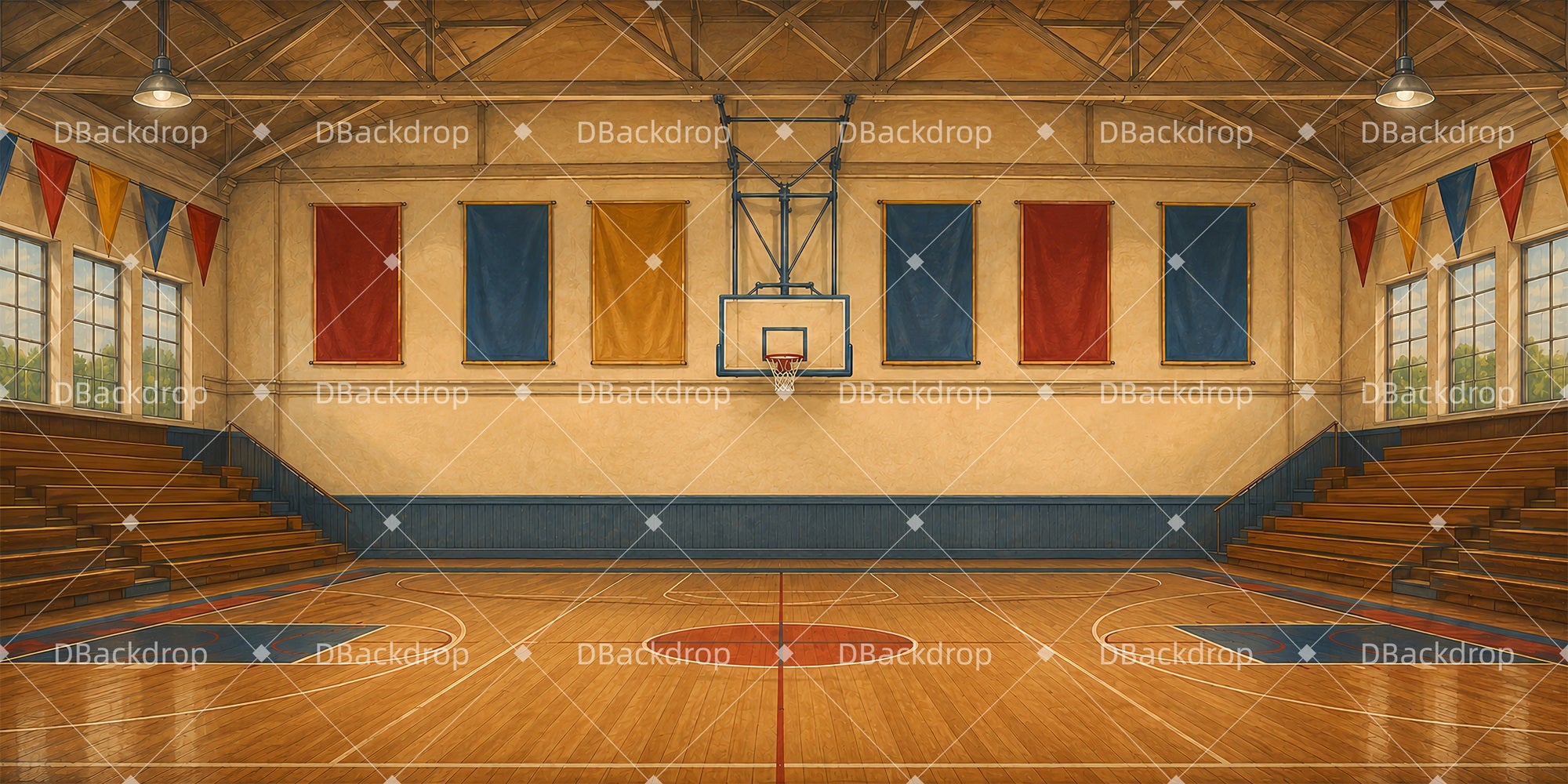 Theater Stage Backdrops High School Gymnasium School Play Backdrops LXX66-T90