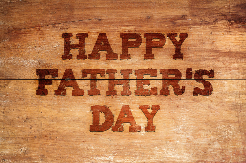 Father’s Day Celebration Wood Backdrop Banner