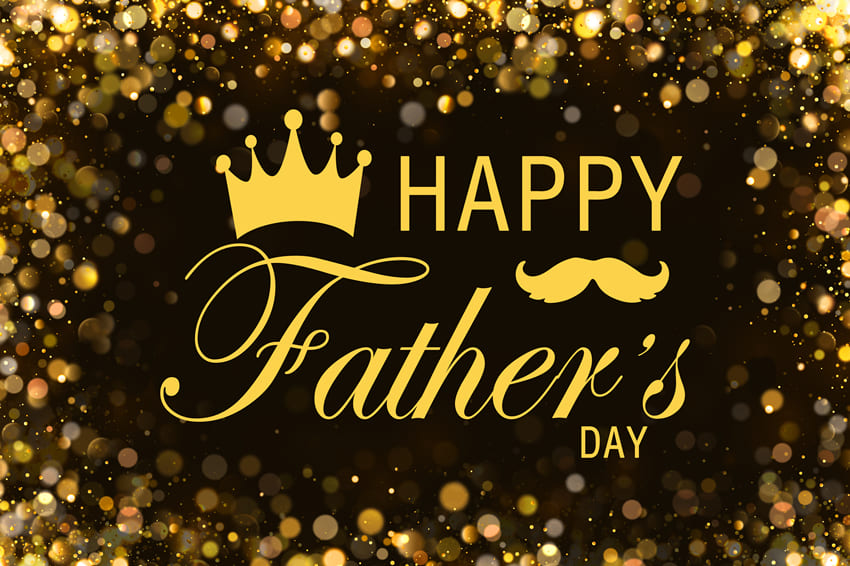 Father’s Day Golden Shining Bokeh Backdrop