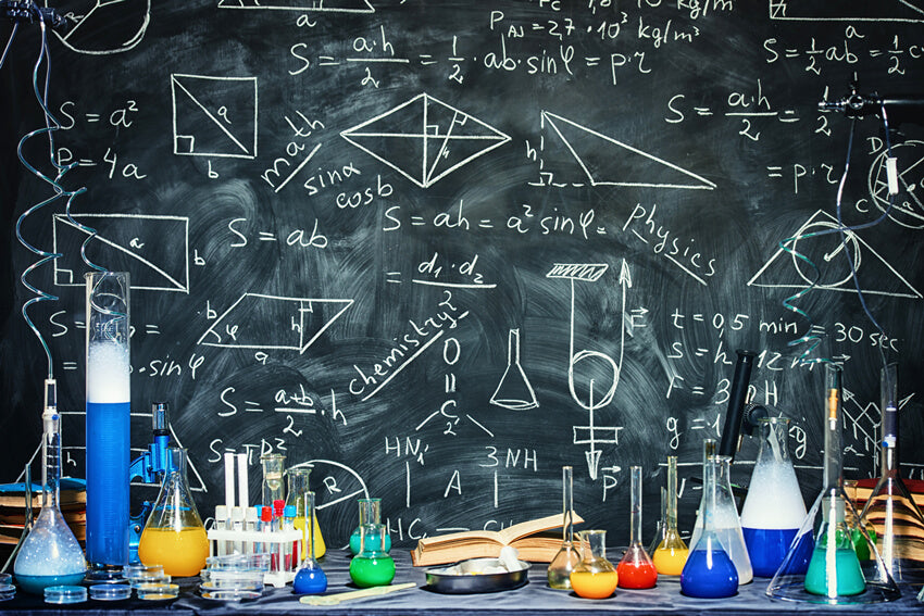 Back To School Science Laboratory Backdrop