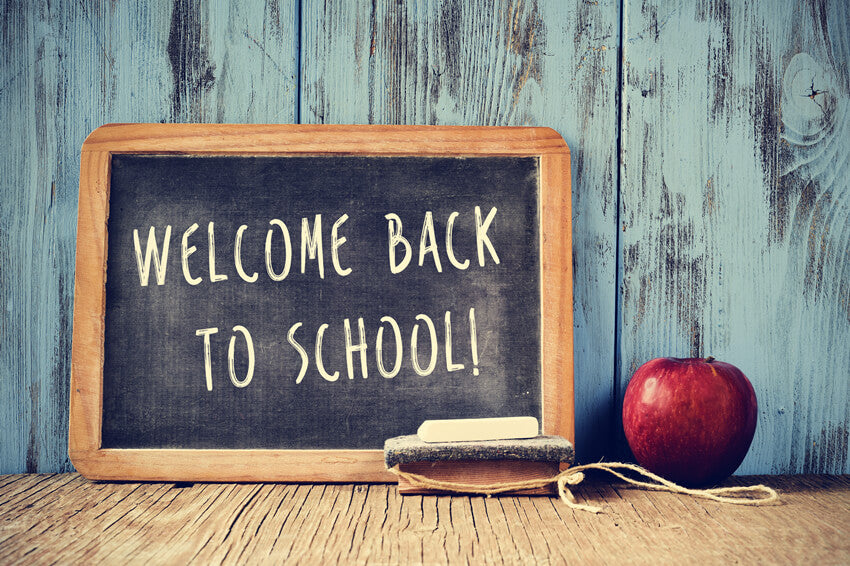 Welcome Back To School Blackboard Backdrop