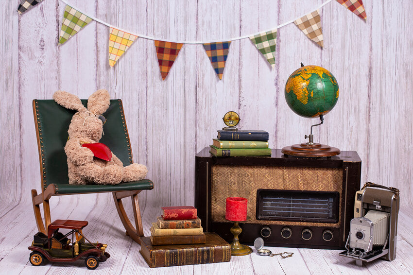 Children Photography Backdrop with Vintage Decor