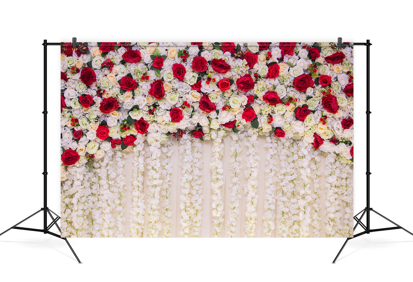 Rose Flowers Wall Backdrop for Wedding Decoration