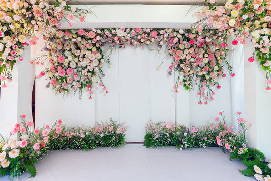 Floral Wall Wedding Backdrop Party Decoration Banner M6-27