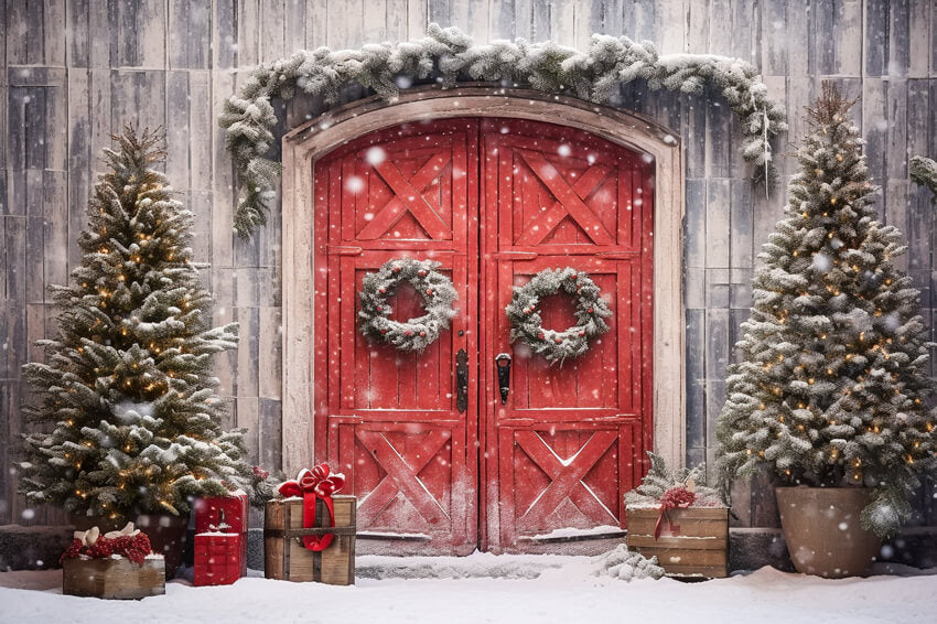 Christmas Decoration Red Door Tapestry Wall Hanging BUY 2 GET 1 FREE