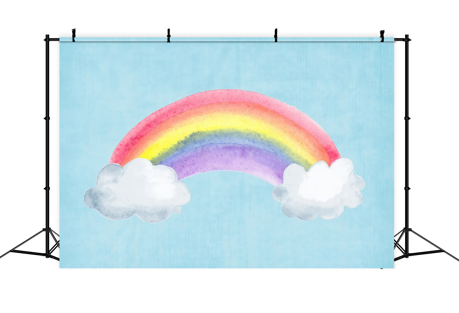 Smash Cake Backdrop Colorful Rainbow Sky Birthday Backdrops MRR10-18