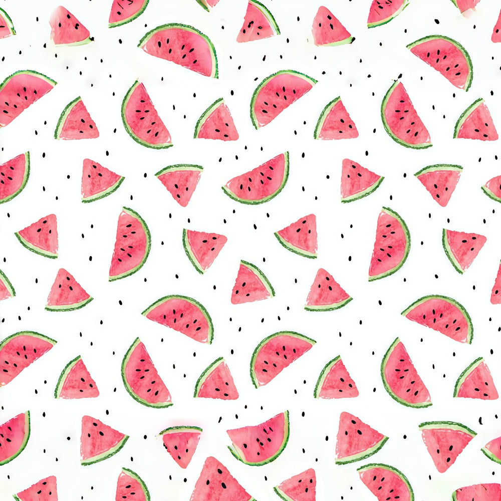 Cake Smash Backdrop Watermelon Pattern Summer Birthday Backdrop MRR10-19