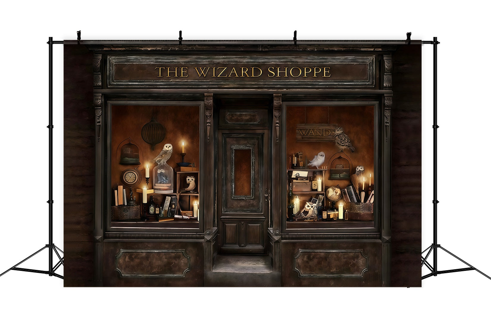 Halloween Backdrop Magical Wizard Shop Window Halloween Photo Backdrop MRR10-23