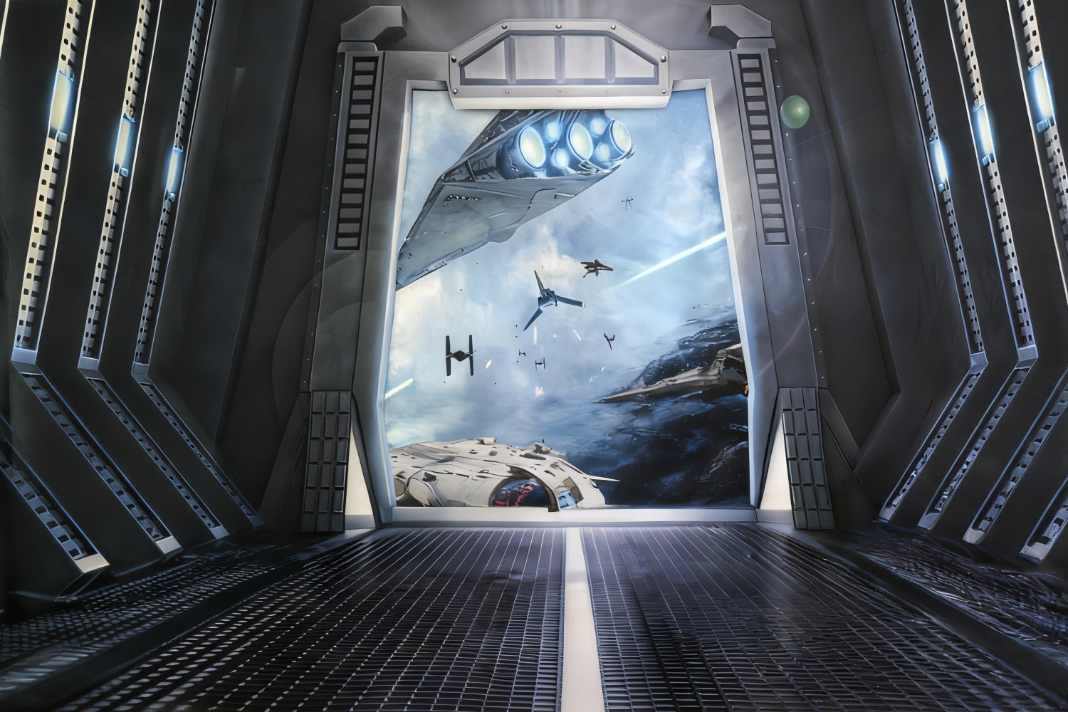 Children Backdrops Space Doorway Ships Kids Photo Backdrop MRR10-48