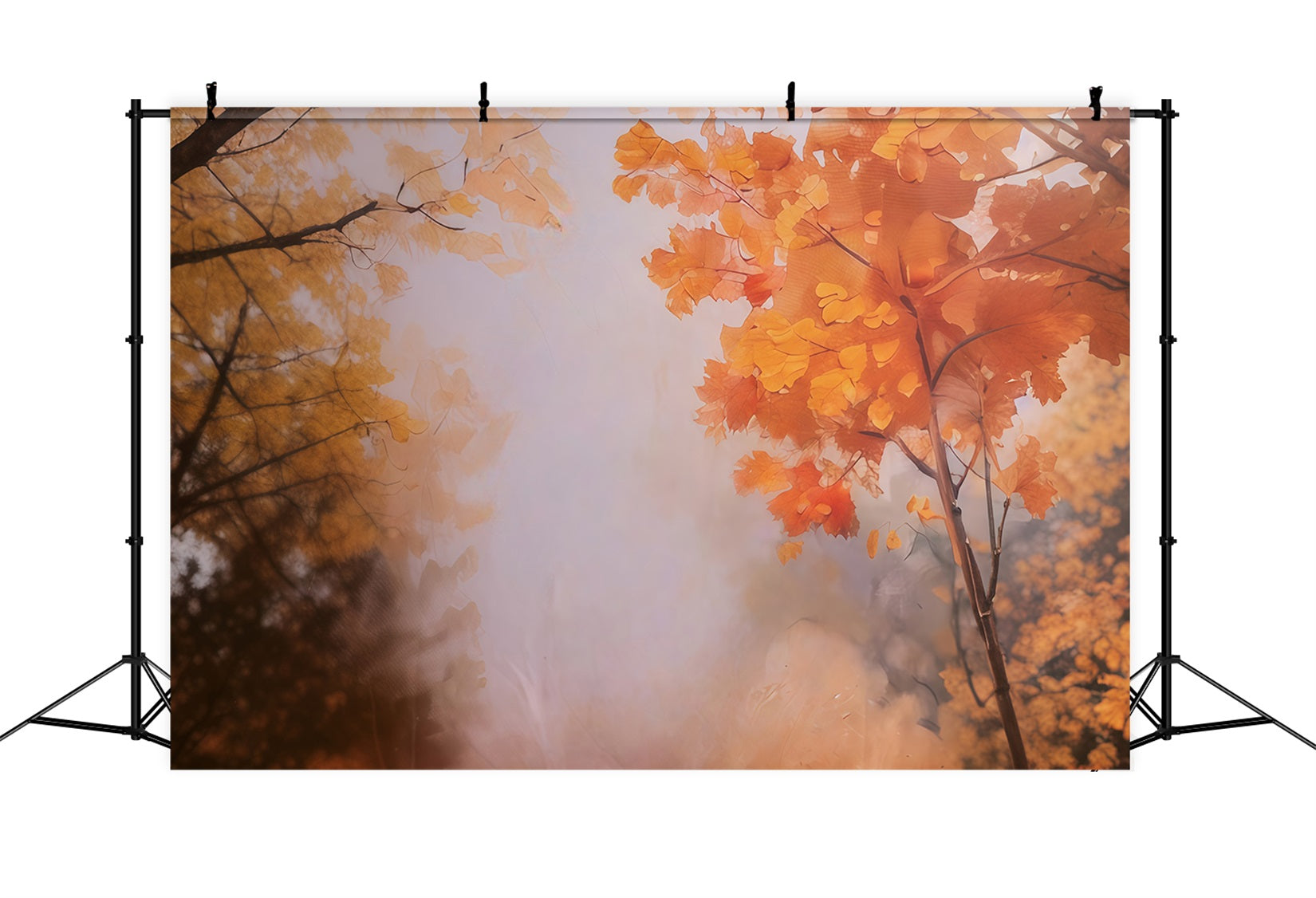 Fall Backdrop Golden Autumn Leaves Autumn Photo Backdrop MRR10-55