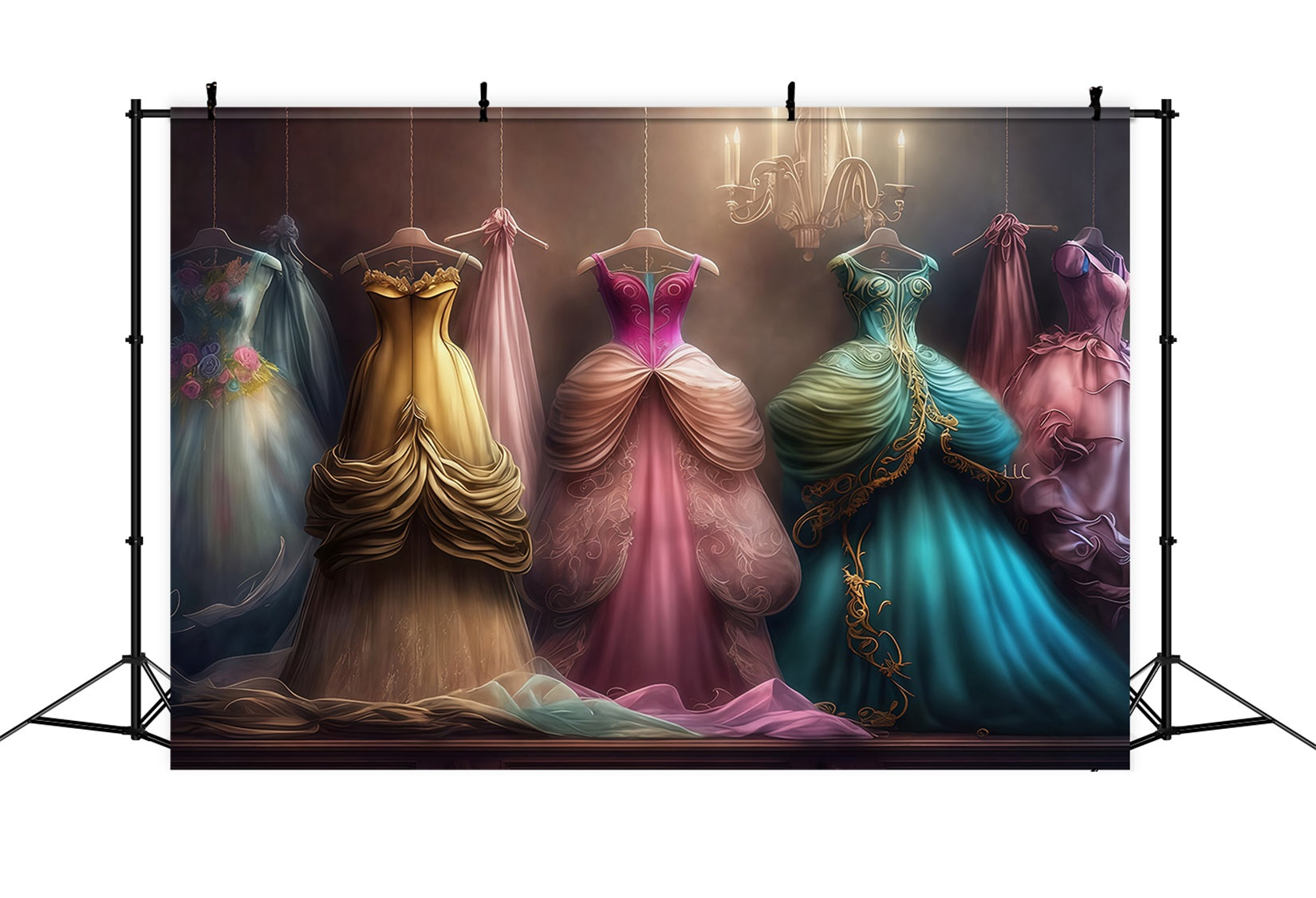 Vintage Backdrop Princess Dresses Elegant Closet Retro Backdrop MRR10-58