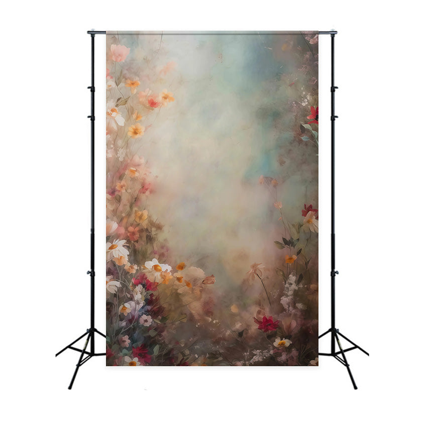 Fine Art Backdrop Lush Wildflower Meadow Artistic Backdrops MRR10-60