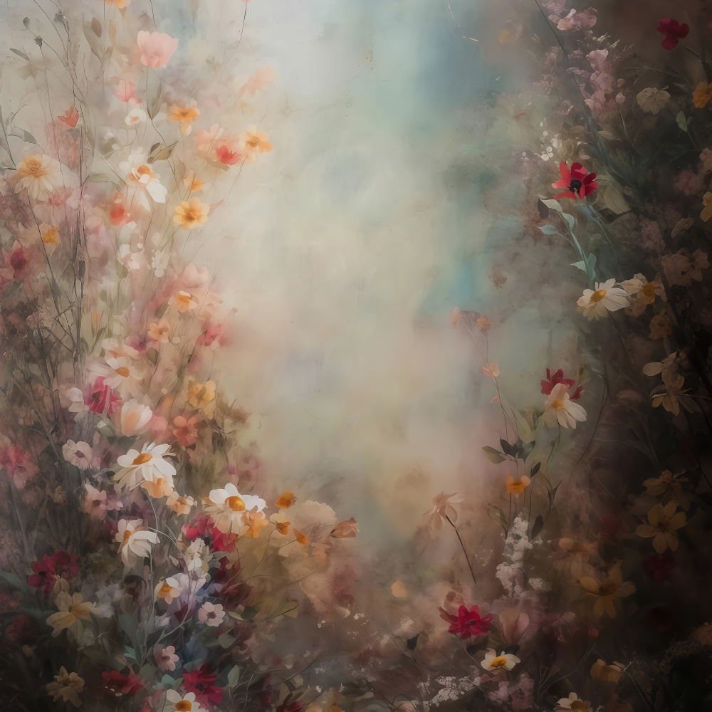 Fine Art Backdrop Lush Wildflower Meadow Artistic Backdrops MRR10-60