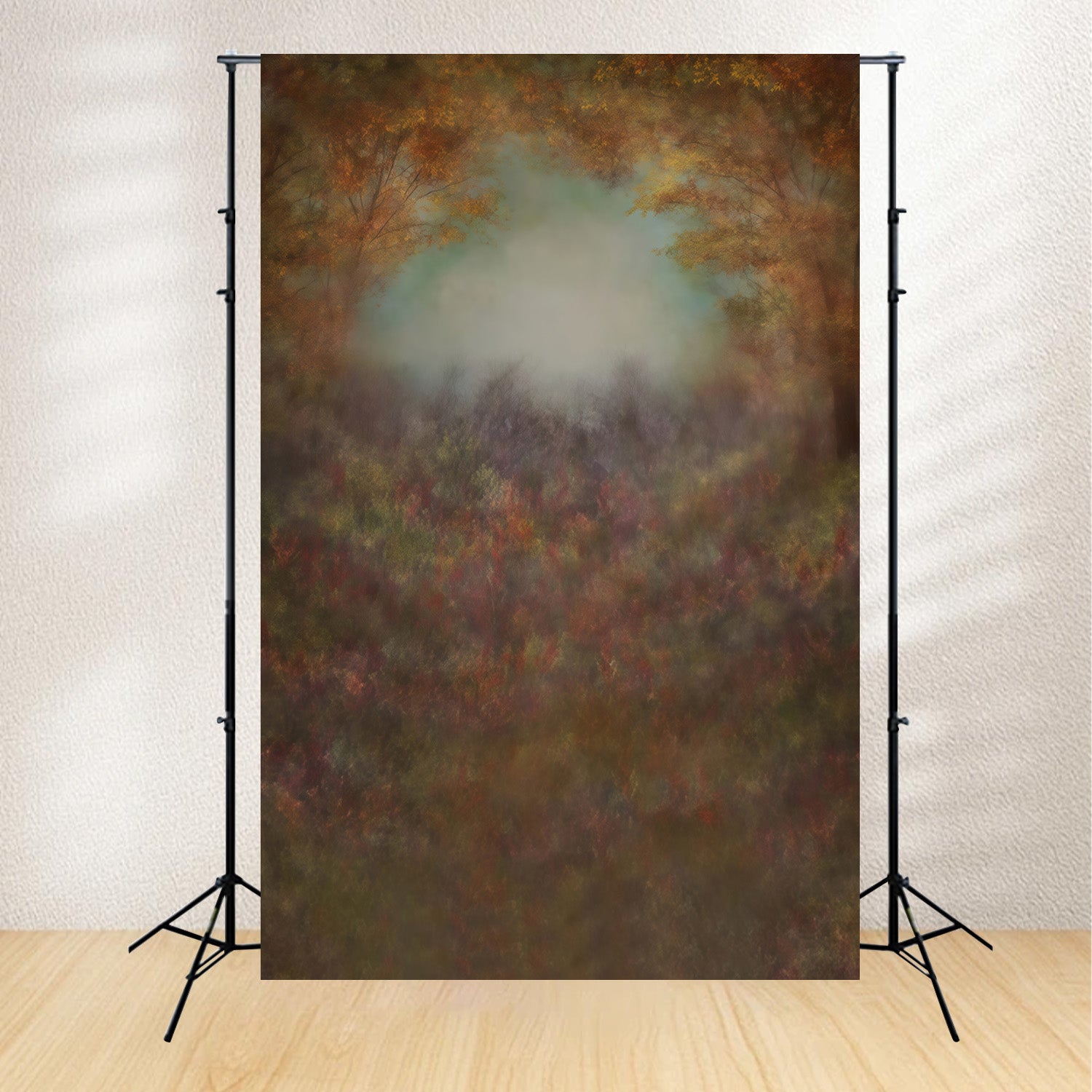 Fine Art Backdrops Autumn Leaves Soft Mist Artistic Backdrop MRR10-61