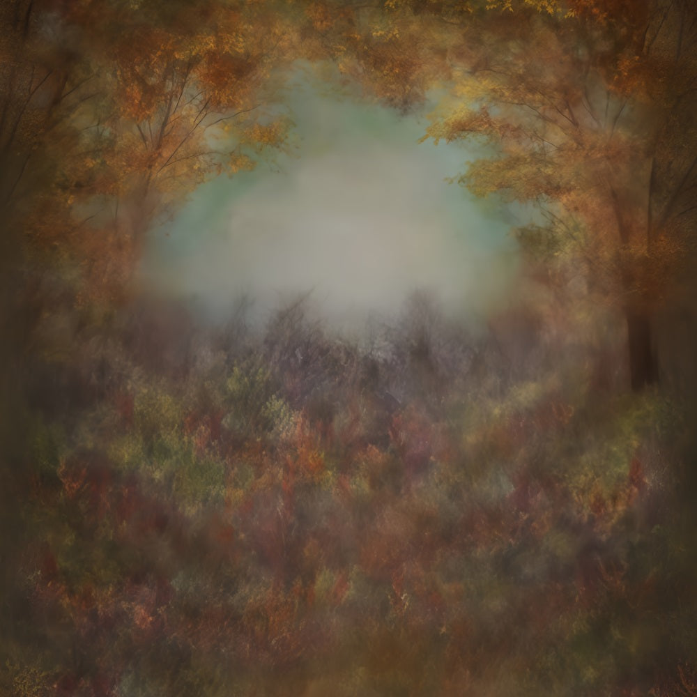 Fine Art Backdrops Autumn Leaves Soft Mist Artistic Backdrop MRR10-61