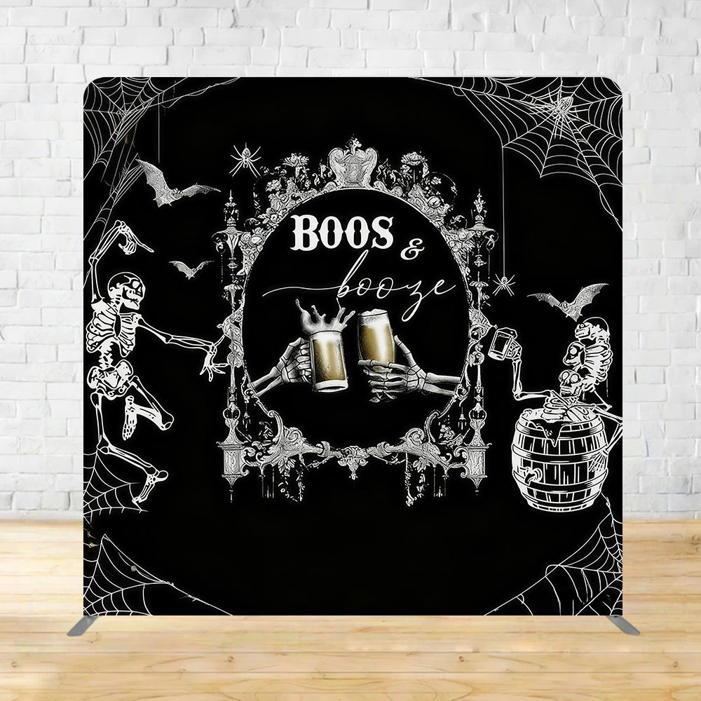Tension Fabric Backdrop Boos and Booze Halloween Backdrop MRR11-31