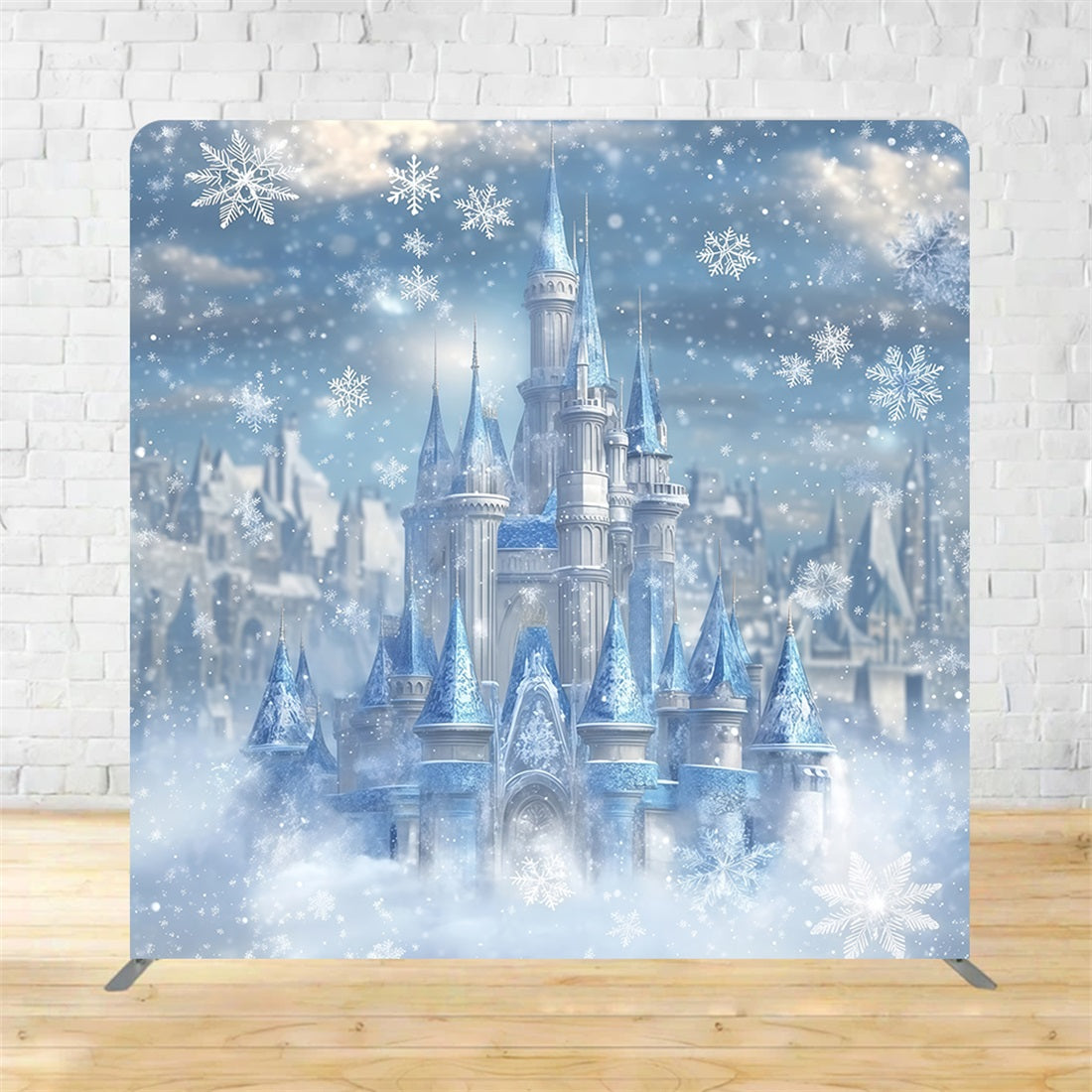 Tension Backdrops Snow Castle Wonderland Winter Backdrop MRR11-68