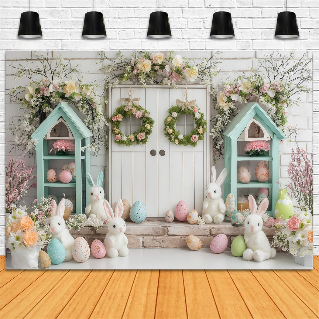 Easter Photo Backdrop Ideas Spring Cottage Bunny Bunny Backdrop MRR11-81