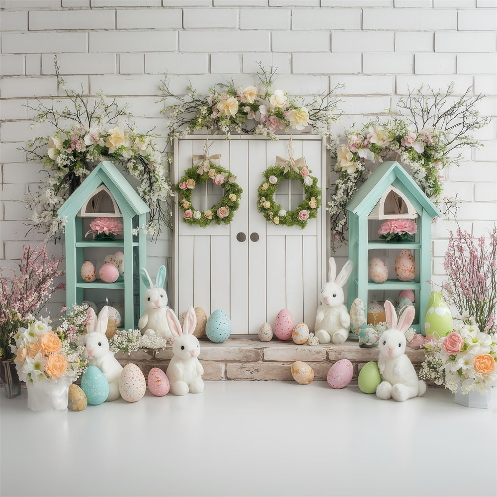 Easter Photo Backdrop Ideas Spring Cottage Bunny Bunny Backdrop MRR11-81
